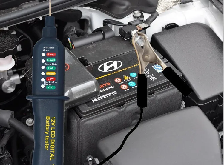 Автомобильный тестер аккумулятора 12 В анализатор генератора гелевый свинцово