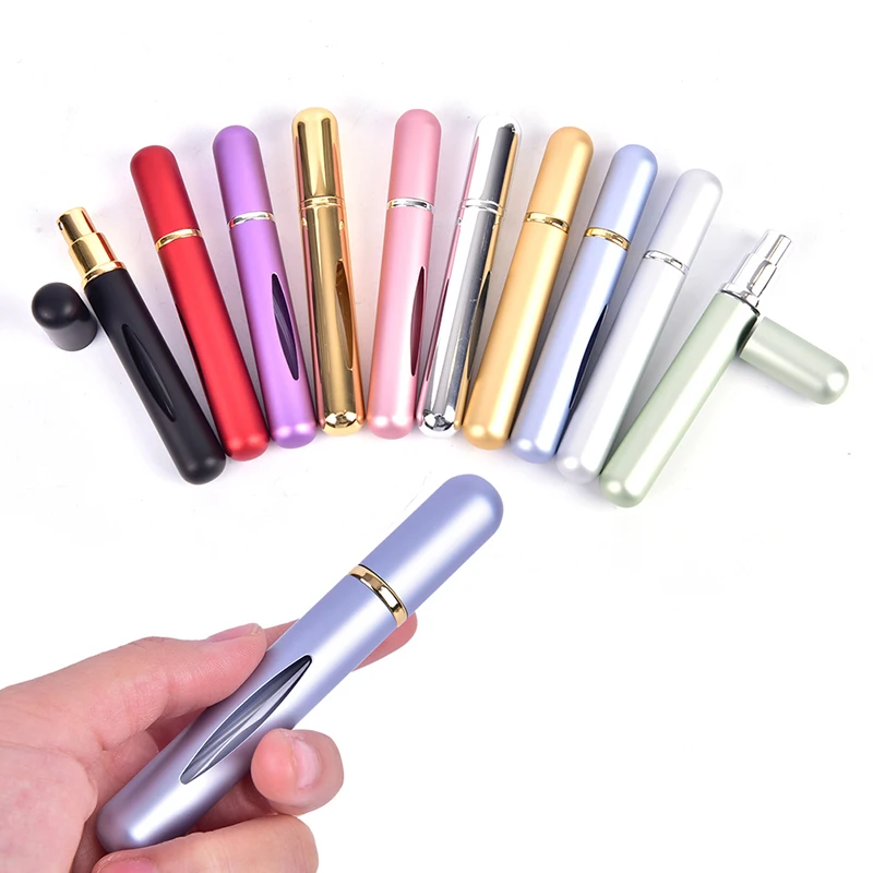 

Portable Travel Empty Cosmetic Containers Perfume Bottle Mini 5ml Container Aluminum Refillable Perfume Spray Bottle