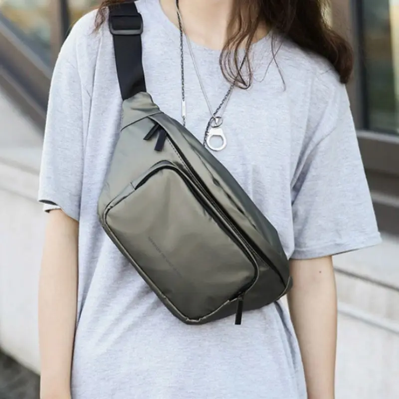 

Unisex Waist Bag Fanny Pack Street Style Chest Packs Fashion Waterproof Crossbody Bag Waist Pack Phone Pocket