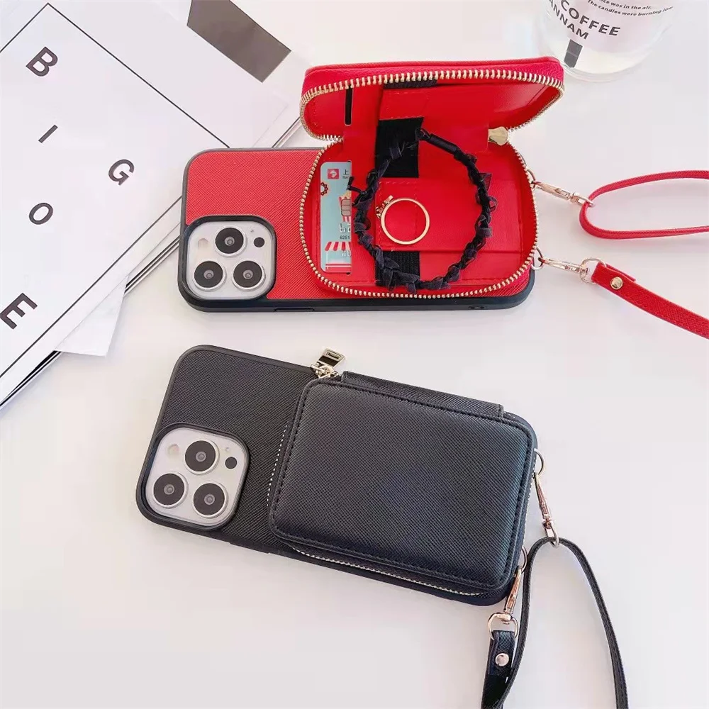 

Cross-zero wallet mobile phone case for iPhone 12 13pro 11promax 12promax 13 12 13promax Luxury brand anti-fall iphone 11 case