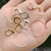 20 100pcslot gold color stainless steel earring hooks diy findings earrings clasps hooks for diy jjewelry making accessories