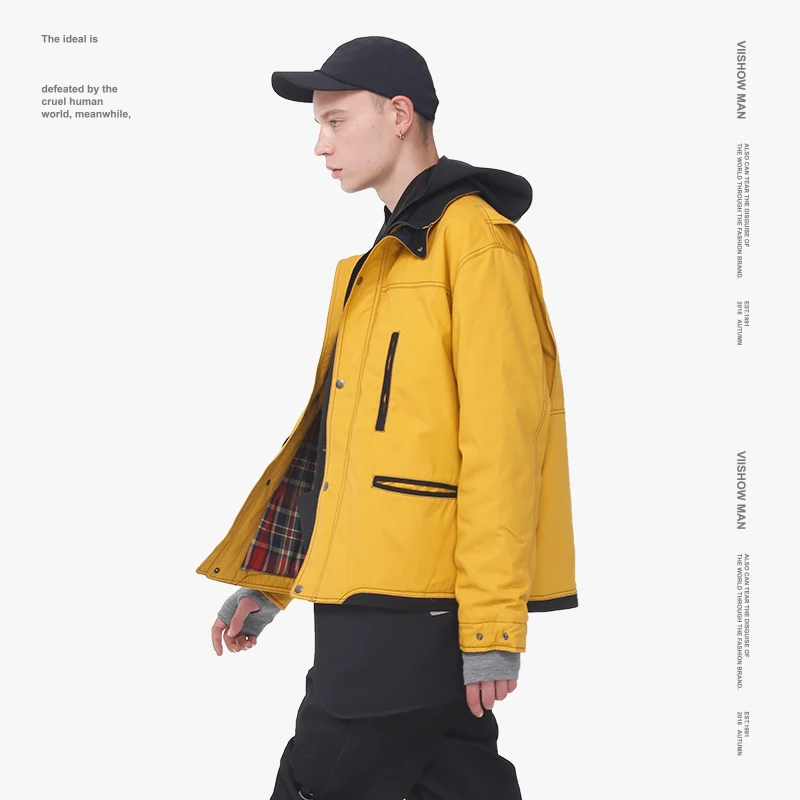 VIISHOW мужские зимние парки брендовая мужская зимняя куртка Мужская одежда 2018