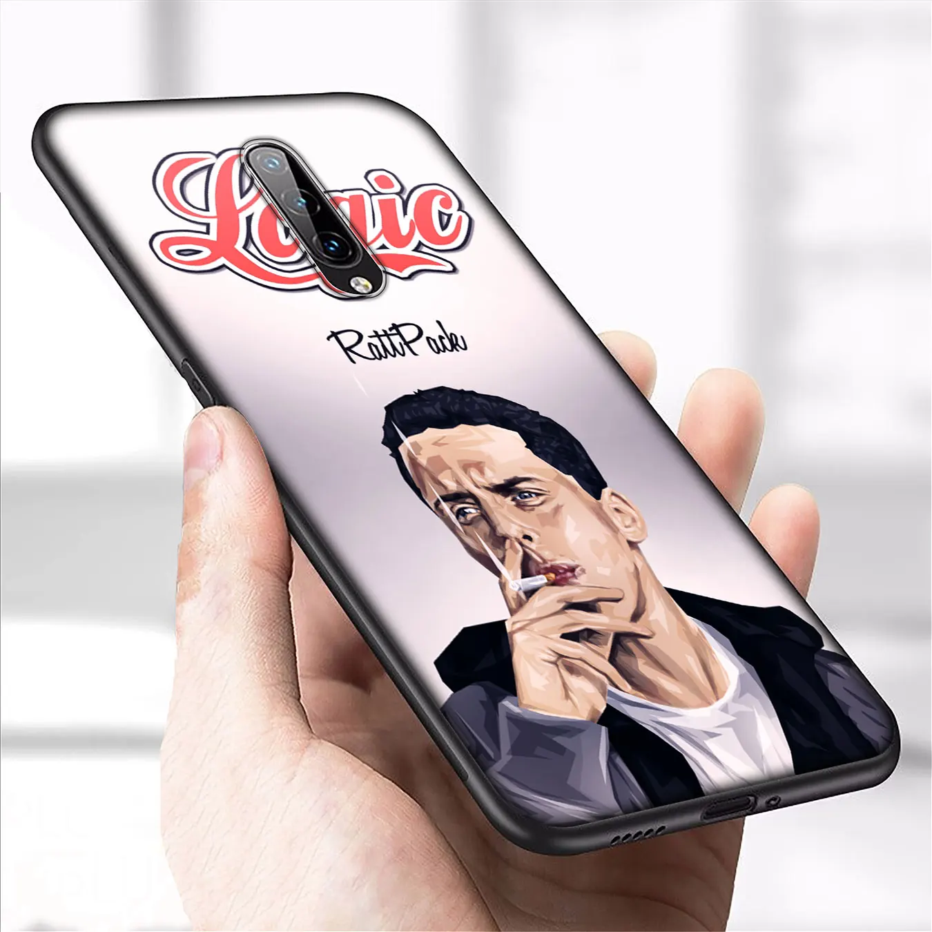Мягкий силиконовый чехол Logic pop для Oneplus 7T 7 Pro 6 6T 5 5T One Plus черный из ТПУ | Мобильные