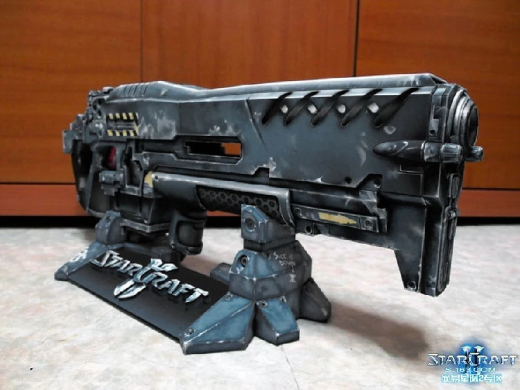 1: 1 звезда пулемет Terran 3d бумажная модель может удерживать Cos Marine Paper craft|Картонные