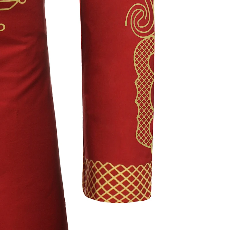 Новинка осени 2020 новые мужские рубашки с национальным принтом облегающие