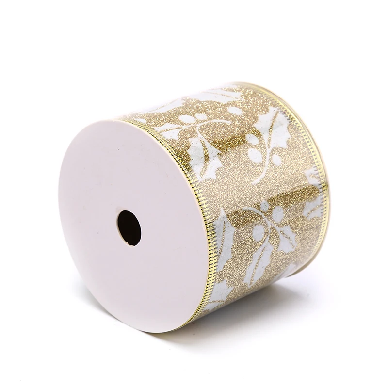 Рождественская лента с принтом праздничное свадебное украшение сделай сам