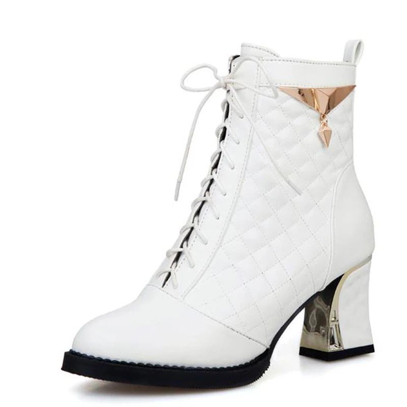 Женские ботильоны на платформе и высоком каблуке со шнуровкой|ankle boots for women|boots