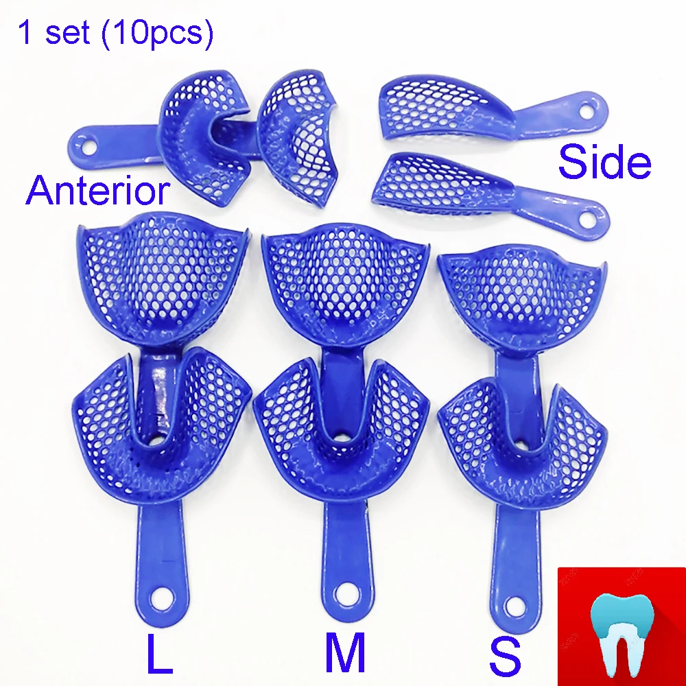 1 set Dental Impression Tray Holder Stand Placing Frame Dentist Instrument Dentistry Materials Dentist Tools With 10 pcs Tray