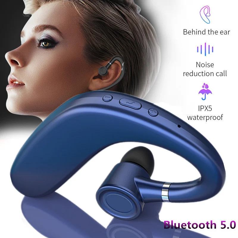 

Bluetooth 5.0 Wireless Bluetooth Earphone Business Stereo Single Earbud With Mic HiFi Headphone Sport Earbud For Xiaomi