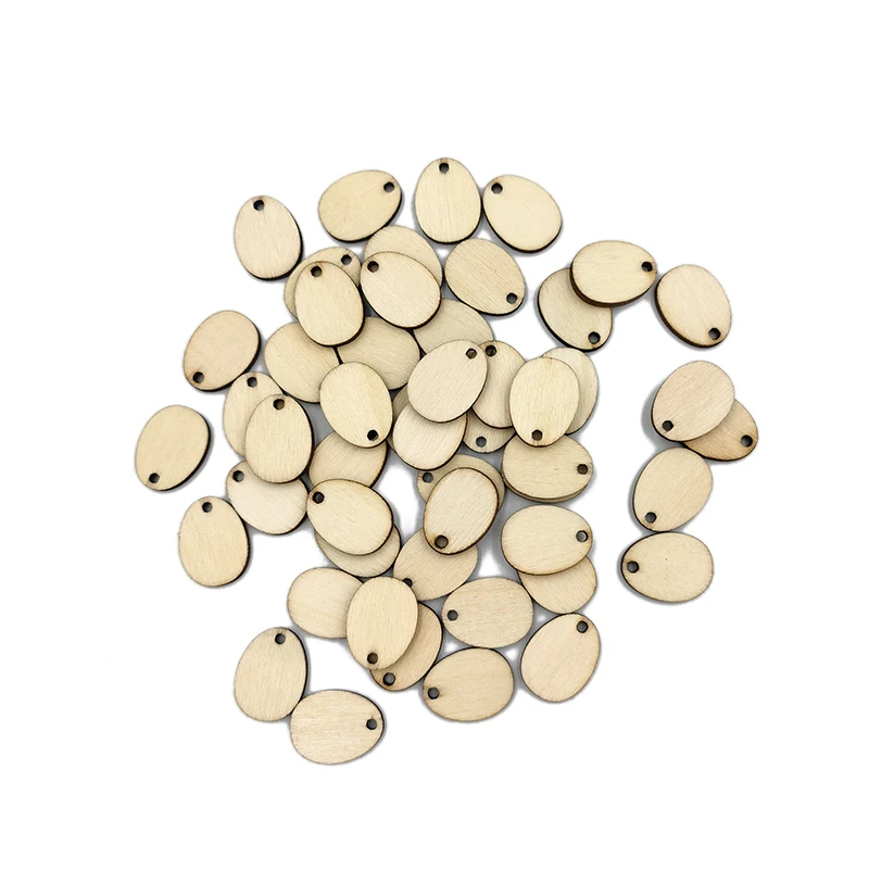 Украшения для пасхальных яиц необработанные деревянные 20 мм 50 шт. | Дом и сад