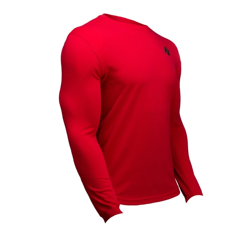Cotton Long Gym Shirt Sport T Shirt Men Run Jogging Fitness T-shirt Compression Shirts Tops Male Running Shirt Men Clothing