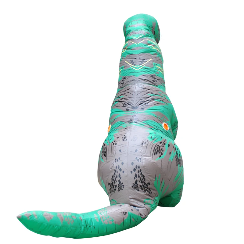 

Green Blow Up T-rex Inflatable Costumes Adult Halloween Cosplay Dress Up Inflated Garment Praty Performance Role Play Disfraz