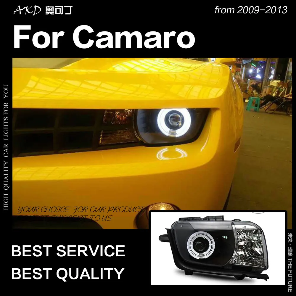 

Car Styling Headlights for Chevrolet Camaro LED Headlight 2009-2013 Head Lamp DRL Signal Projector Lens Automotive Accessories