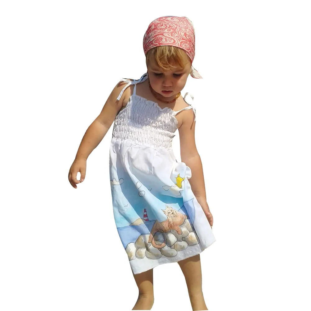 Детская одежда коллекция 2019 года платье принцессы без рукавов с открытой спиной