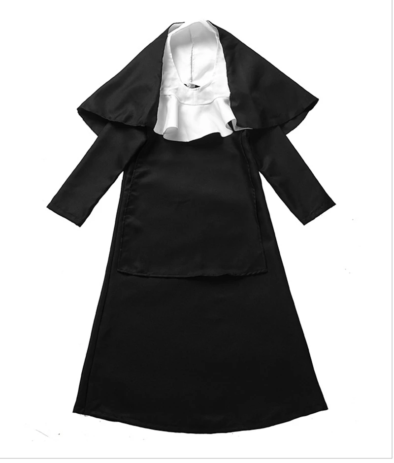 

Girl Mary Nun Cosplay Costume Jesus Christ Clothes Halloween Masquerade Party Clothing Dress