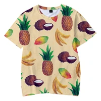 kids kawaii t shirt fruit print 3d clothes children beach funny cute t shirts child boys girls short sleeve t shirts plus size