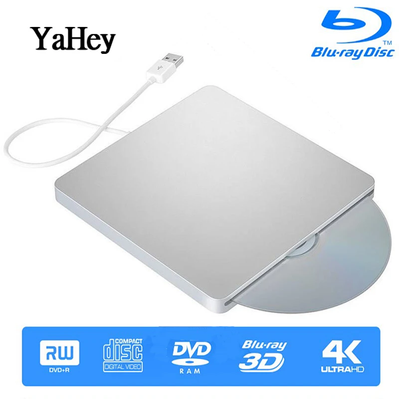 USB 3 0 слот нагрузки внешний Bluray привод Apple DVD RW горелки Писатель 3D Blue ray комбо BD ROM