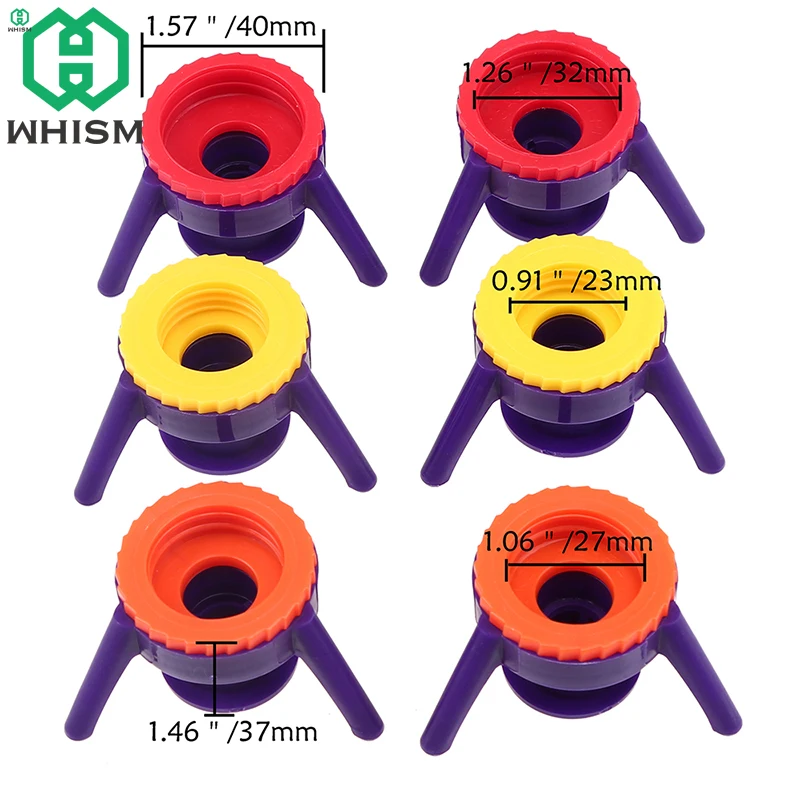 

6Pcs Flip It Bottle Cap Plastic Toss It Bottles Stand Caps Kit Easy Pour Out Liquid Bathroom Shampoo Bracket Leakproof Cover