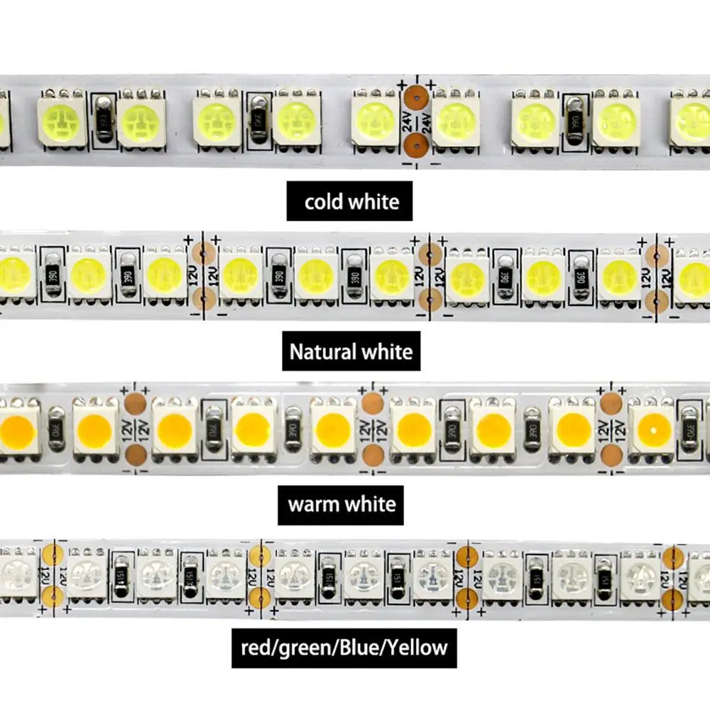 Светодиодная лента RGB водонепроницаемая IP65 5050 12 В 600 светодиодов 5 м гибкая