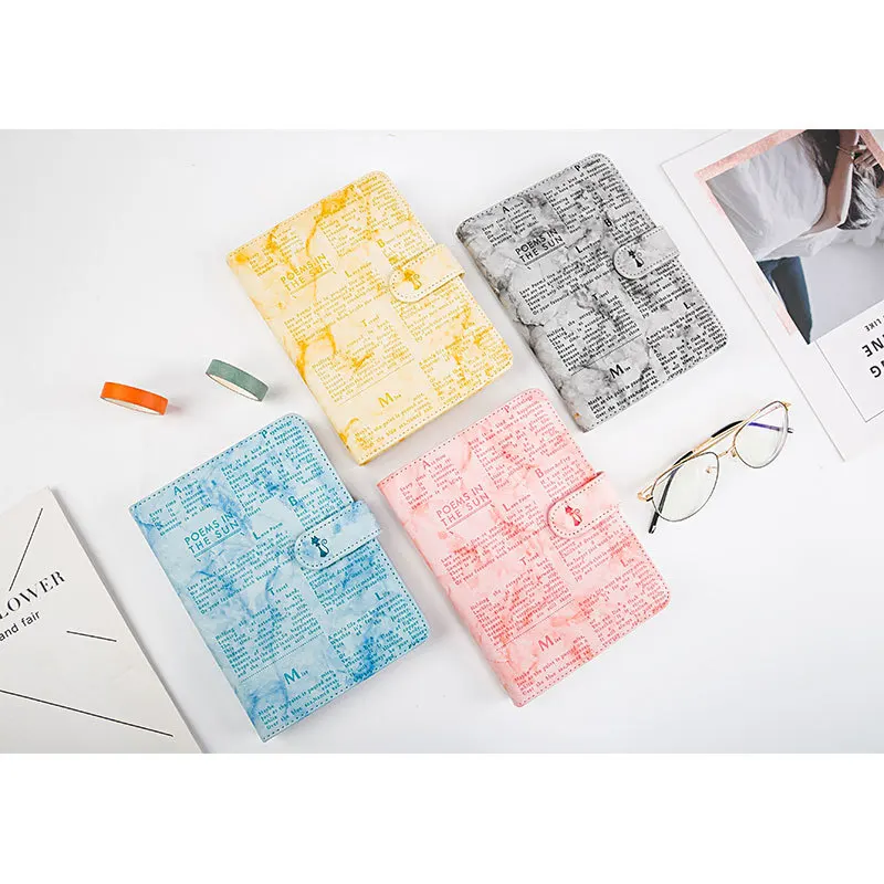 2020 креативные милые кожаные школьные дневники в твердом переплете записные