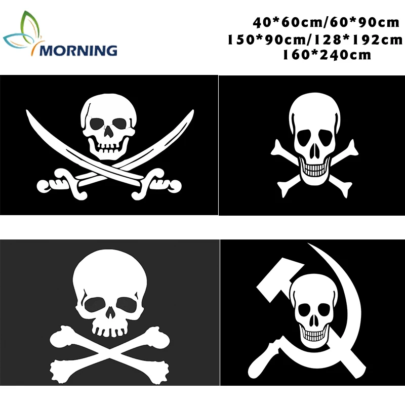

Jolly Roger Flag Halloween Party Dress up Banner