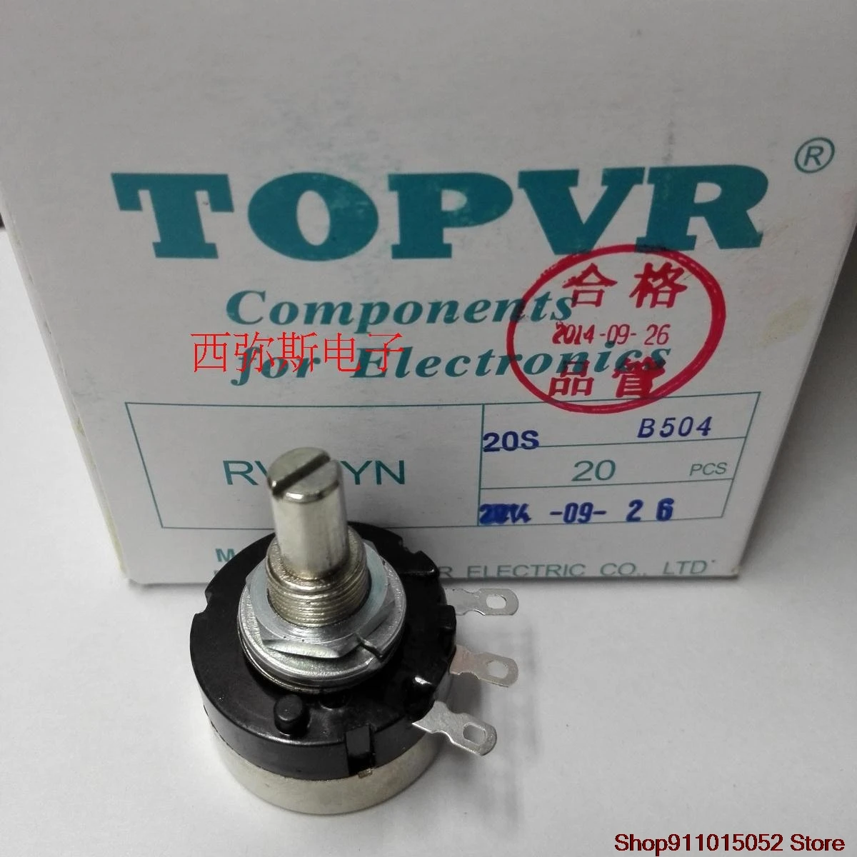 

RV24YN20SB504 original TOPVR potentiometer single-turn carbon film potentiometer