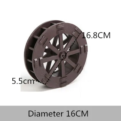 Деревянный waterwheel транспорта круглая деревянная мельница Feng Shui Сад орнамент из