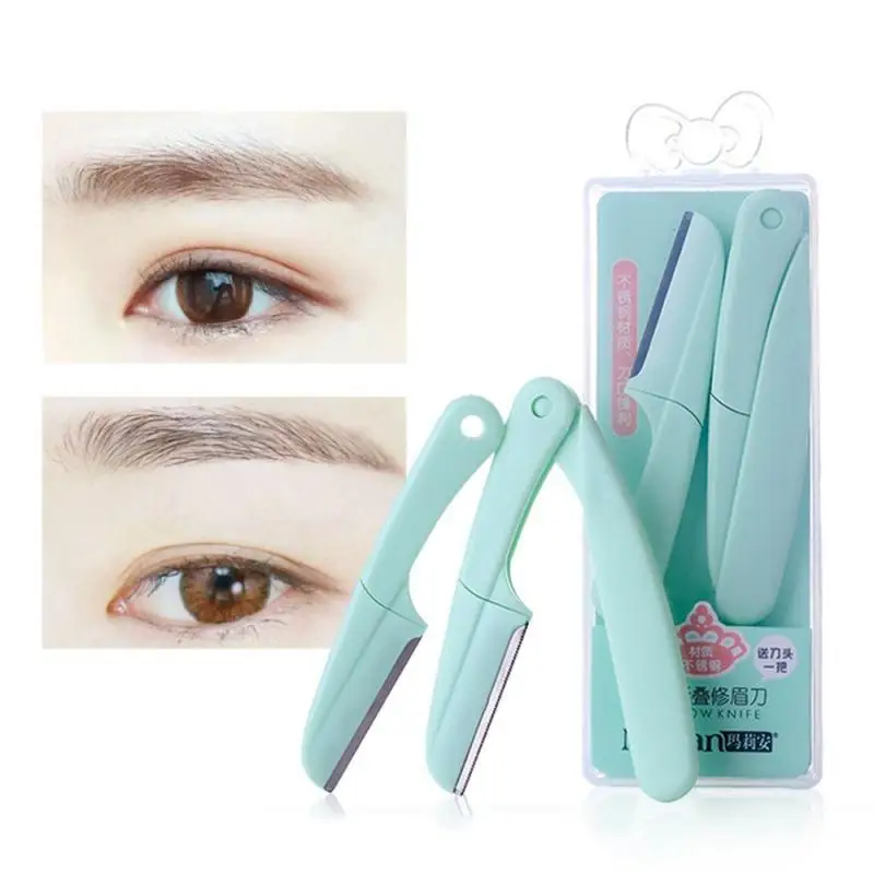 2 шт./компл. бровей Триммер лезвие комплект складной сменный Уход за волосами для
