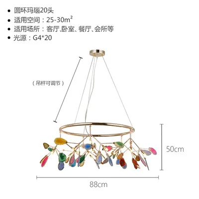 

nordic led stone led glass ball pendant lights pendant lights lustre pendente modern led chandelier home lighting hang bedroom