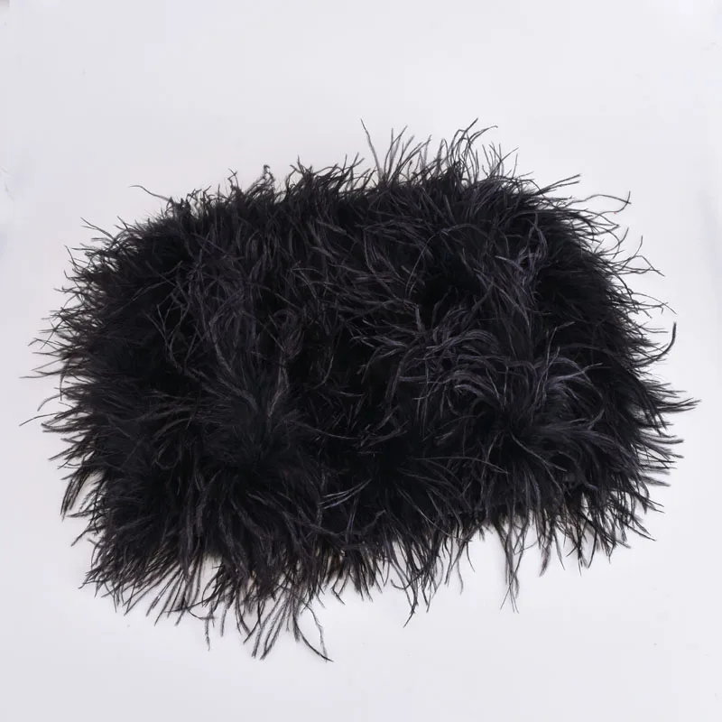 Новая стильная короткая юбка из 100% натурального страусиного меха бюстгальтер