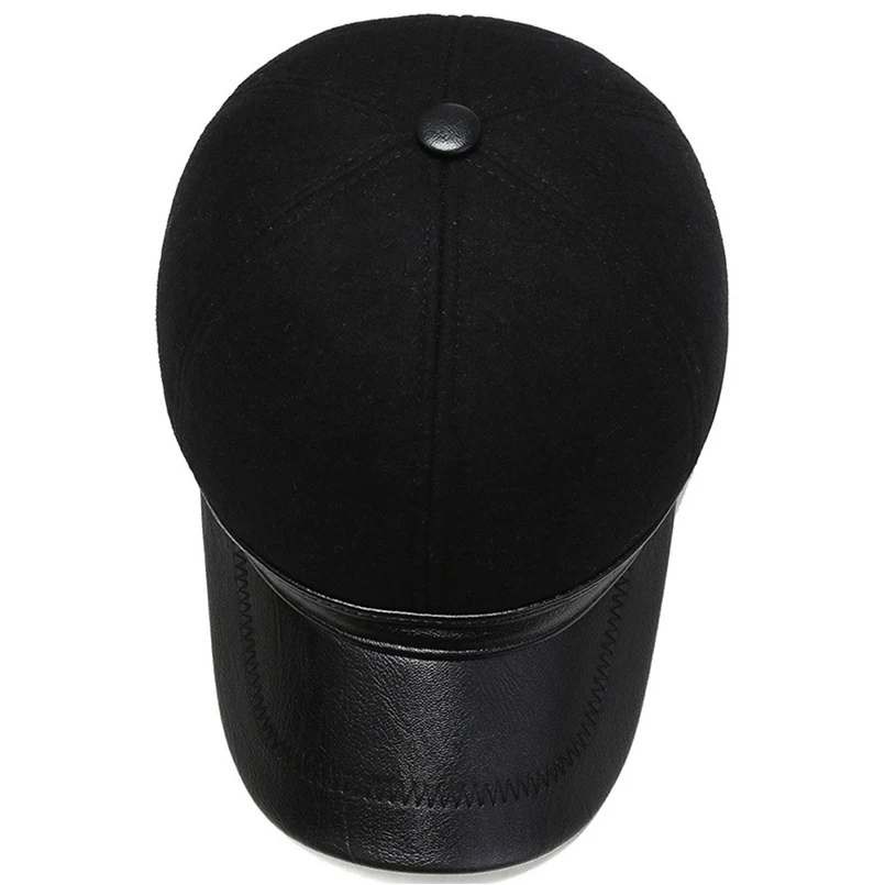 Новинка зимняя бейсболка EAGLEBORN Русская Шапка шерстяная мужская шапка с язычком