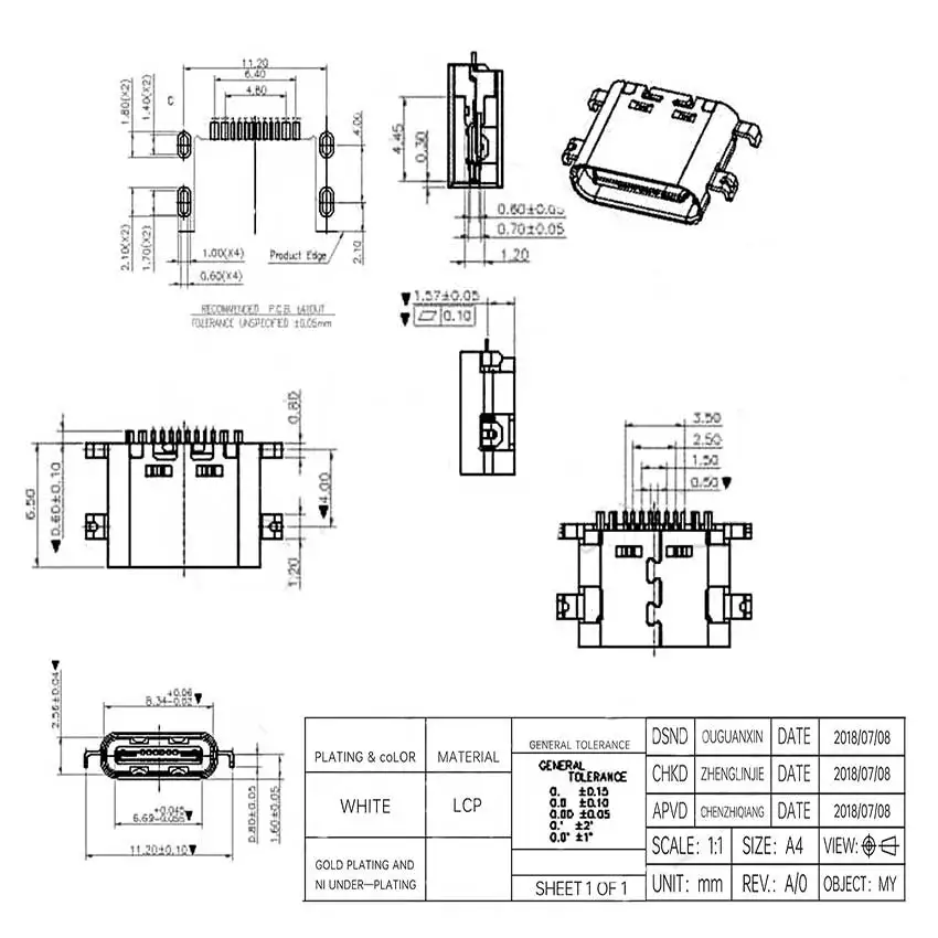 2-10 шт. Micro Mini USB зарядный порт док-разъем для Elephone P8 Vernee X V2 Pro MT6763 Octa Core Jack USB3.1 -