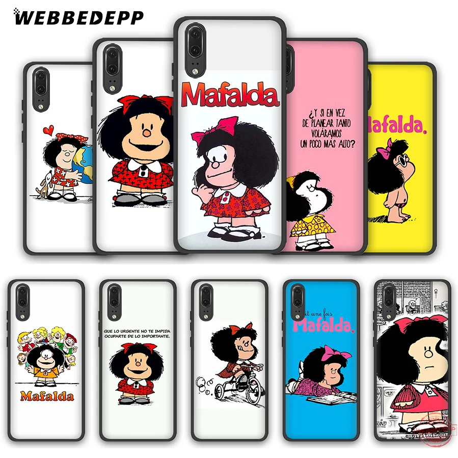 WEBBEDEPP Mafalda Soft Case for Huawei P Smart Z Plus 2018 2019 &amp Y6 Y7 Y9 Prime V20 | Мобильные телефоны и аксессуары