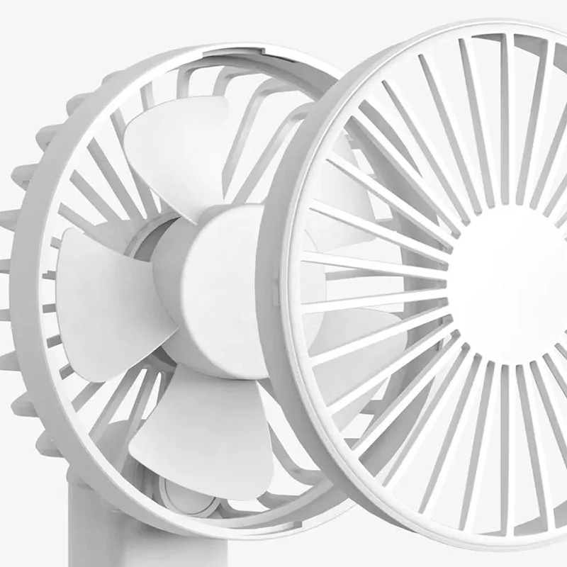 Youpin Qualitell Handheld Fan Three wind speeds Portable Foldable Desk USB Rechargeable Vertical dual-use Mini Fold Fans | Электроника