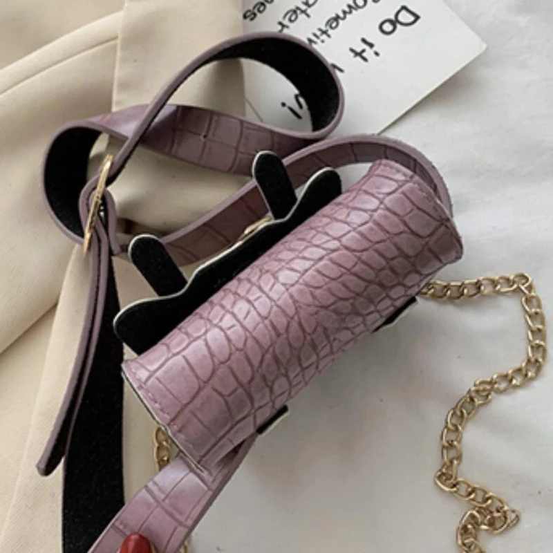 

2020 New Fashion Waist Bag Female Foreign Style Alligator Belt Bag Mini Chain Decorative Belt Bag Crossbite Bag Shoulder Bags
