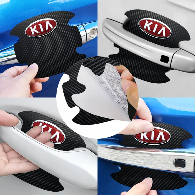 Автомобильная декоративная наклейка защитная пленка на дверную ручку для Kia Sportage