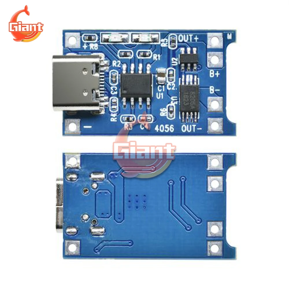 Type-c/Micro/Mini USB 5V 1A 18650 TC4056A литиевая батарея зарядное устройство модуль с защитой