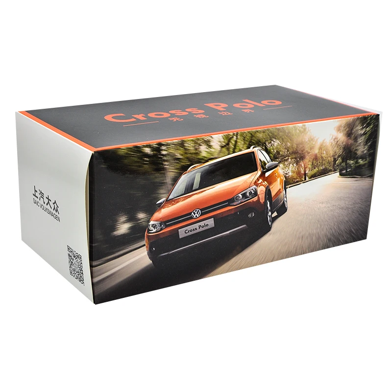 Оригинальная коробка 1:18 Высокая тщательность VW 2012 2013 2016 модель автомобиля из