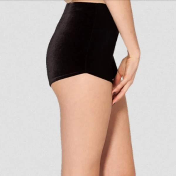 Удобные танцевальные шорты для гимнастики девочек с высокой талией бархатные