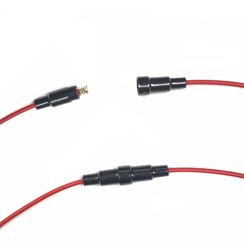 

5/10 pcs/lot 5*20mm Fuse Wire Copper Connectors Insurance With Spring Socket Wire Circuit Breakers