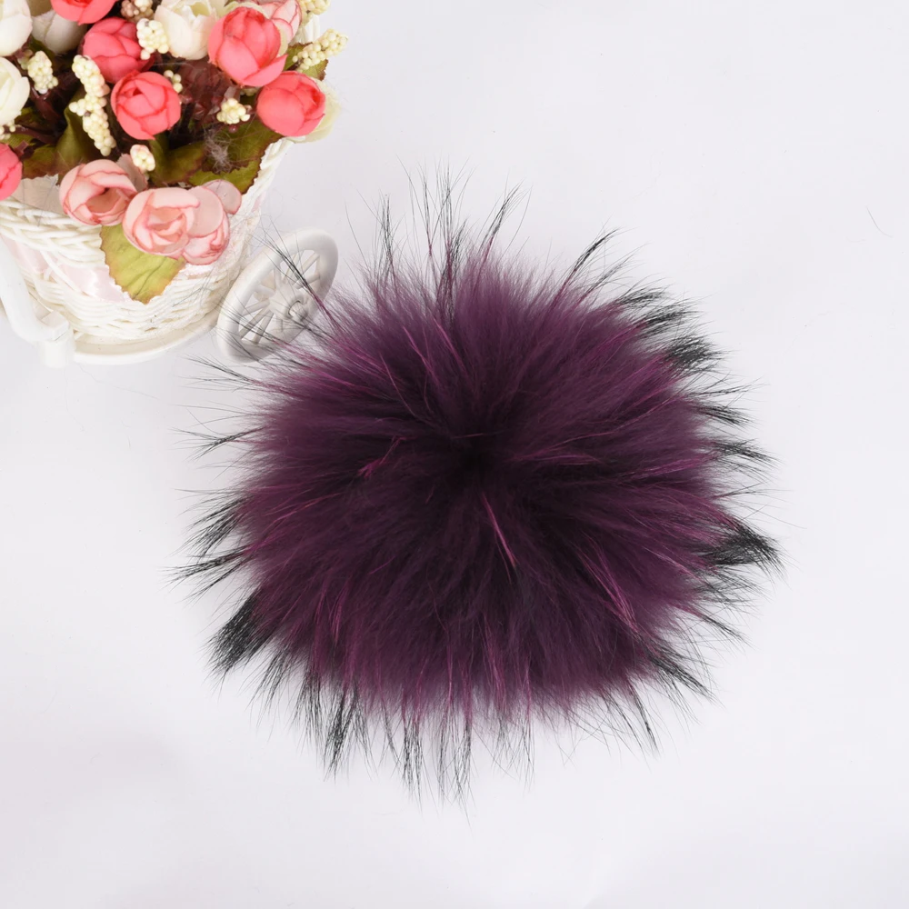 2019 Новый настоящий помпон из меха енота мяч высокого качества меховой шар для