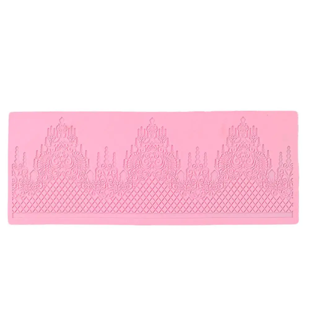 Большой цветочный узор кружева силиконовые формы для свадьбы помадка торт