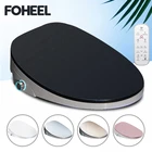 FOHEEL WC Авто спа умное сиденье для унитаза Умная Ручка светодиодный дисплей Крышка для сиденья унитаза электронное биде для туалета крышка