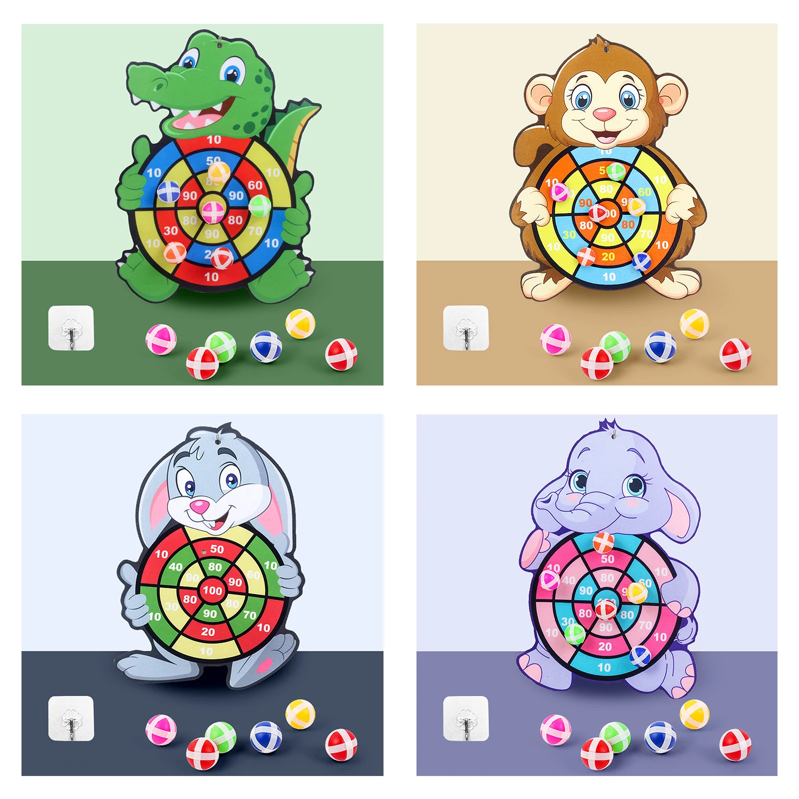 

Target Sticky Ball Dart Board Indoor Outdoor Throw Party Activity Sports Halloween Christmas Game Gifts for Kids