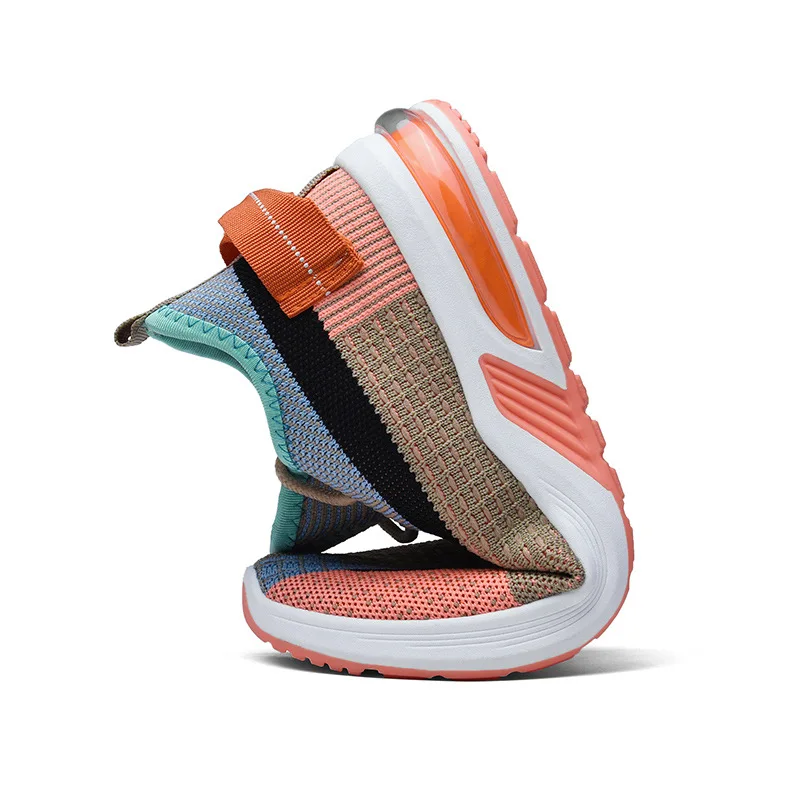 Flying Weave Women Sneakers Platform Sports Luxury Designer color match Breathable Mesh Casual Shoes lace up Running Shoe 2hb6 | Обувь