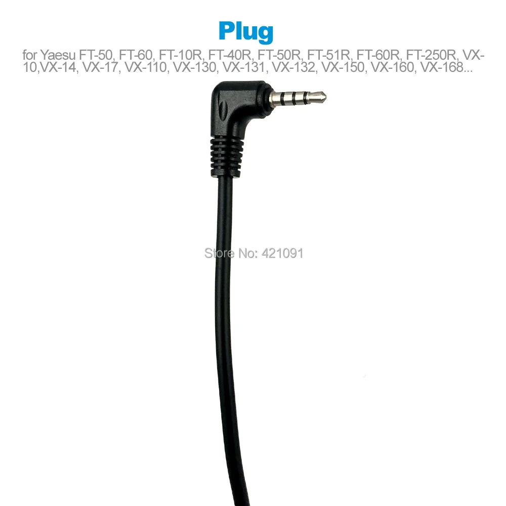 New PTT Speaker Mic Microphone For YAESU VERTEX VX-3R FT-60R FT1DR FT2DR VX-10 VX-17 VX-110 VX-150 VX-130 Walkie Talkie Radio