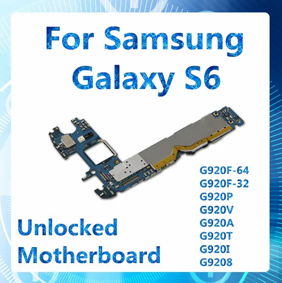 Для Samsung Galaxy S6 G920F/G920P/G920V/G920A/G920T/G920I/G9208 материнская плата оригинальная
