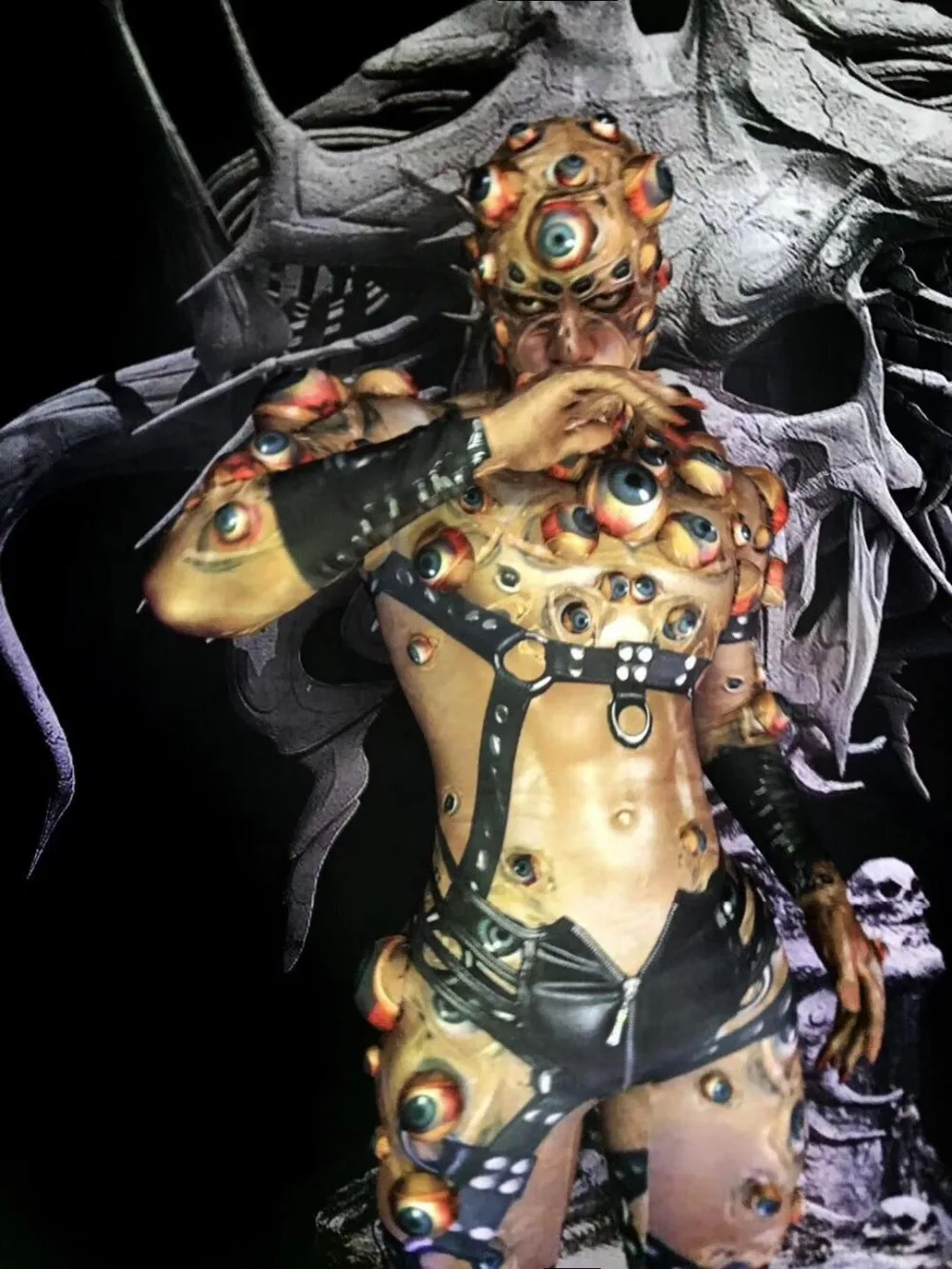 Боди для ночного клуба Косплей леггинсы женский или мужской DJ певец комбинезон