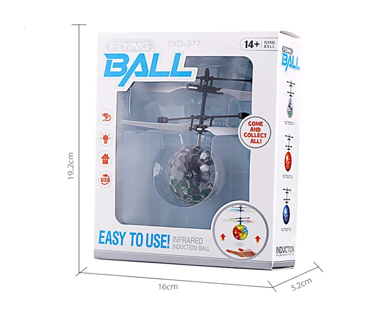 

Electric Flying Ball Helicopter RC Drone Mini Infrared Sensor Helicopter Aircraft RC Toy Shinning LED Lighting Quadcopter