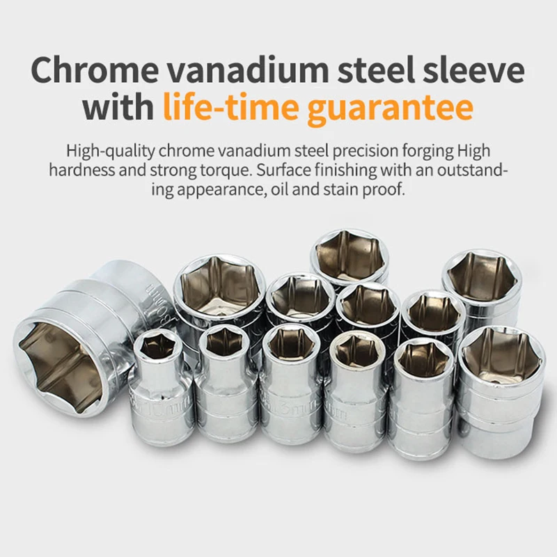 

46/53PCS Professional Automobile Repair Tool Set Multifunctional Chromes Vanadium Steel Hand Repairing Tools Set For Car